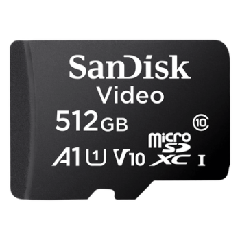 Memoria microSD / 512GB / Alta Resistencia / Clase 10 / -25°C a 85°C / 50MB/s escritura / 256 TBW