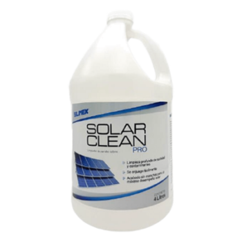 Limpiador para Paneles Solares / Sin Enjuague / pH Neutro 7 / Concentrado 25:1 / 4 Litros / Hasta 100 Litros de Solución