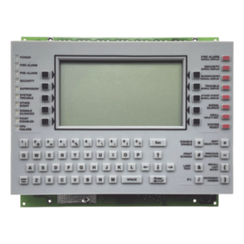 Anunciador de Control de Red / Pantalla LCD 640 Caracteres / Teclado QWERTY / 11 LEDs de Estado / 4 Relés Form-C / Compatible Serie ONYX