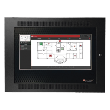 Interfaz Gráfica Interactiva / Pantalla Táctil LCD 22 Pulgadas / Wayfinding para Bomberos / Navegación Automática a Evento / Integración ONYX y NOTI-FIRE-NET / Ethernet