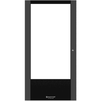 Puerta con Ventana para Gabinete / Acero Calibre 16 / Apertura 120° / Cuatro Niveles / Compatible con Paneles Serie N16 INSPIRE