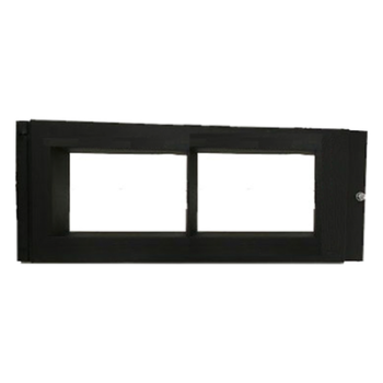 Placa de Revestimiento / Anunciador Gráfico 10 Pulgadas / Gabinete CAB-4 Fila Superior / Color Negro / UL 864 10ª Edición