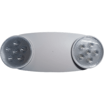 Luminaria de Emergencia LED / Doble Cabezal Ajustable / 230-430 Lúmenes / 120-277V Dual Voltage / 90 Minutos Autonomía / ABS 5VA Retardante de Llama