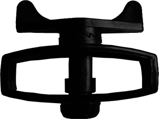 Tensor Mecánico para Cercos Eléctricos / Material POM Grado Industrial / Sin Herramientas / Anti-Herrumbre y UV / Alta Resistencia a Tracción / Negro