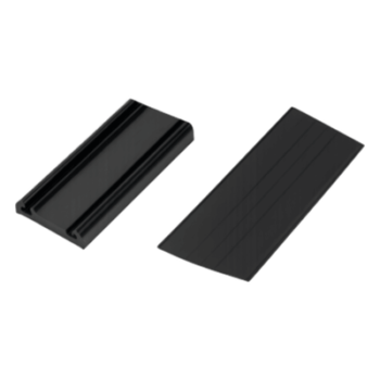 Sello Inferior para Puerta de Garage / 20 Pies (65.6 ft) de Ancho / Caucho Sintético de Alta Resistencia / Diseño Rígido y Flexible