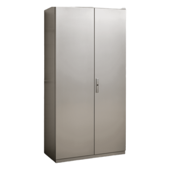 Gabinete de Acero Inoxidable / IP55 / IK10 / 1000 x 2200 x 400 mm (39.4 x 86.6 x 15.7 in) / Capacidad 110 kg / Platina Galvanizada