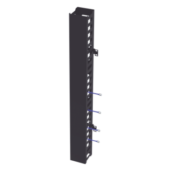 Organizador Vertical de Cables / 24U / Para Rack Abierto / Compatible con EIQR3224 y EIRL5524DR / Incluye Brackets de Montaje