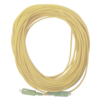 Jumper de Fibra Óptica Simplex, Monomodo, con Conectores SC/APC-SC/APC, 20 metros
