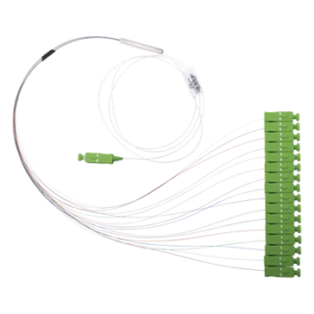 Divisor Óptico PLC / 1x16 / Conectores SC/APC / Pérdida de Inserción 14.2 dB / Longitud de Onda 1260-1650 nm / Rango -40 a 85°C
