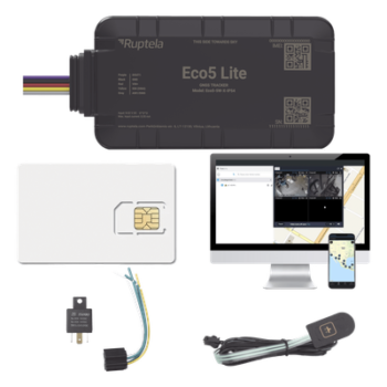 Rastreador Vehicular y Monitoreo de Flota / BLE 5.0 y GNSS / LTE CAT1 y LTE-M con Respaldo 2G / GNSS U-blox / IP54 / -20 °C a +40 °C / Acelerómetro de 3 Ejes / Suministro 9-32 V / Batería Interna