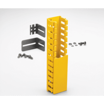 Kit de Administración de Cables Vertical / Sistema de Enrutamiento 2x2 / Altura 1828.8 mm (6 ft) / ABS Libre de Halógenos / Color Amarillo