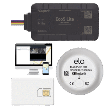 Rastreador Vehicular y Monitoreo de Flota / BLE 5.0 y GNSS / LTE CAT1 y LTE-M con Respaldo 2G / GNSS U-blox / IP54 e IP68 / -40 °C a +85 °C / Acelerómetro de 3 Ejes / 9-32 V / Batería Interna
