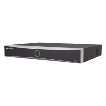 NVR 12 Megapixel (4K) / 16 canales IP / AcuSense (Evita Falsas Alarmas) / Reconocimiento Facial / 1 Bahía de Disco Duro / HDMI en 4K / Sin Puertos PoE+