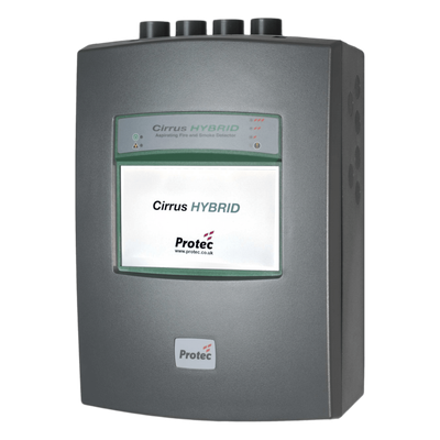 Detector de Humo por Aspiración / Tecnología Híbrida CCD + EWSD / 4 Zonas con Escaneo por Zona / Cobertura 5,000 m² (54,000 sq ft)