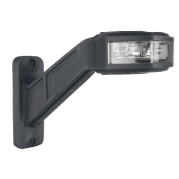 Luz Auxiliar LED / Tipo Bandera Lateral Derecha / Policarbonato y Caucho / 12-24 V / IP67 / Cable 30 cm