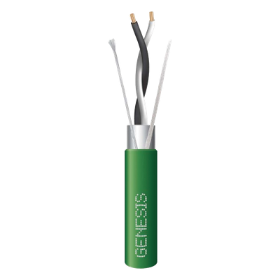 Cable de Datos EIA-485 / 2x22 AWG / Blindado Trenzado / Plenum / Bobina 305 m (1000 ft) / Verde