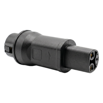Adaptador de Conector EV / Entrada Tipo 1 (SAE J1772) / Salida NACS / 7 kW / 32 A / 220 V AC / Monofásico / Uso Interior y Exterior