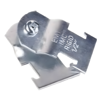 Abrazadera Unicanal / 3/4" (19.05 mm) / Acabado Galvanizado / Espesor 1.5 mm / Montaje Múltiple / 60 x 32 mm