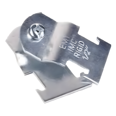 Abrazadera Unicanal / 2" (51 mm) / Diámetro Tubo 60.3 mm / Espesor 1.5 mm / Galvanizado / Tornillo 1/4"