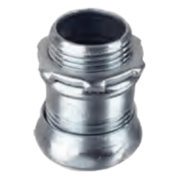 Conector de Compresión / 1 1/4" (32 mm) / Acero Galvanizado / UL Listed / Continuidad Eléctrica y Mecánica