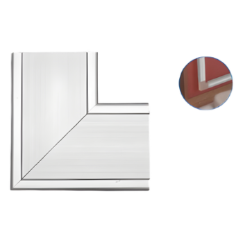 Accesorio en L de aluminio / Compatible con canaleta INKA100 / 0.360 kg / -20°C a 120°C