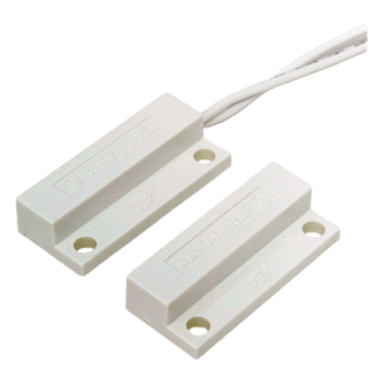 Contacto Magnético de Superficie / Miniatura / Lazo Cerrado / Gap 19 mm (0.75 in) / Cables Laterales 381 mm (15 in) / ABS Resistente a Intemperie